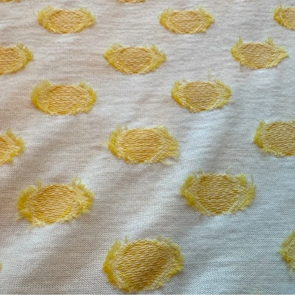 LOFT Yellow Dot Peplum Top - Size Small - NWT - Polka Dot / Spring